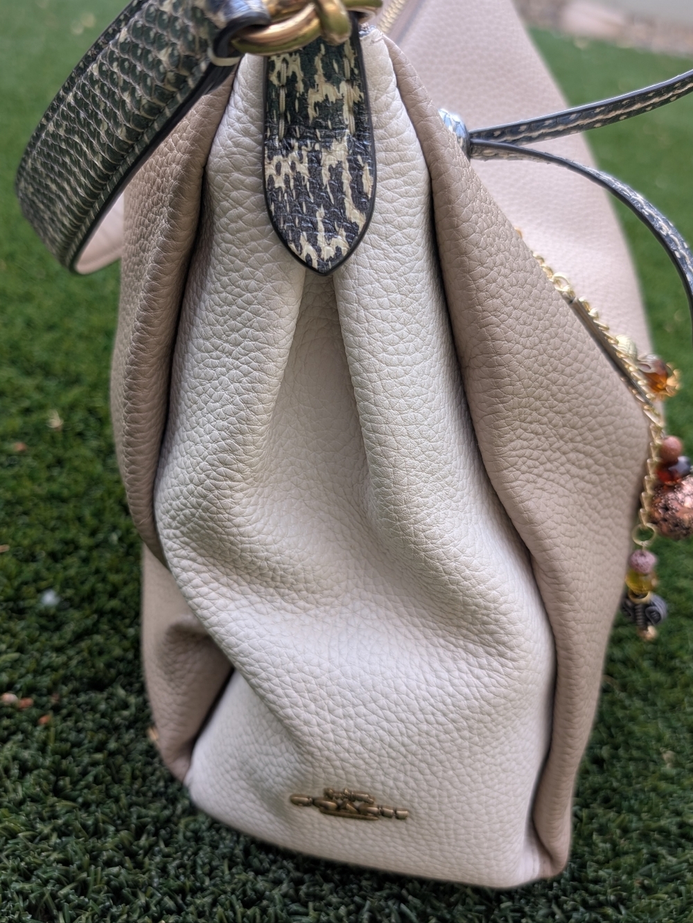 Coach 4610 Shay Colorblock Snakeskin Leather Shoulder Bag Purse Crossbody Bag - Picture 13 of 16